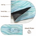 thumbnail image 6 of Sea Waves Round Area Rug 3Ft Washable Small Circle Rugs for Kitchen Entryway, Summer Nautical Coastal Waves Watercolor Green Non-Slip Carpet Floor Mats Indoor Outdoor Carpet Runner Home Decor, 6 of 8