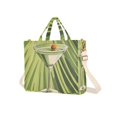 thumbnail image 7 of FORMRS Womens Corduroy Tote Bag Crossbody Shoulder Handbag with Pocket, Light Green Martini, 7 of 7