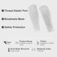thumbnail image 4 of Football Leg Sleeves Men & Youth, Calf Compression Sleeve for Men Women, Football Socks Sport Running Football Accessories for Adult Athletes, White, 4 of 8