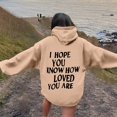 thumbnail image 5 of Women's Crew Neck T-Shirt Winter Comfy Hooded Long Sleeve Bell One Shoulder Drawstring Graphic Casual Polyester Sweatshirts Hoodies(Khaki,XXL), 5 of 7
