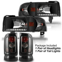 LED Headlights Corner & Tail Lights Set Assembly For 1994-2002 Dodge Ram 1500 2500 3500 4PCS