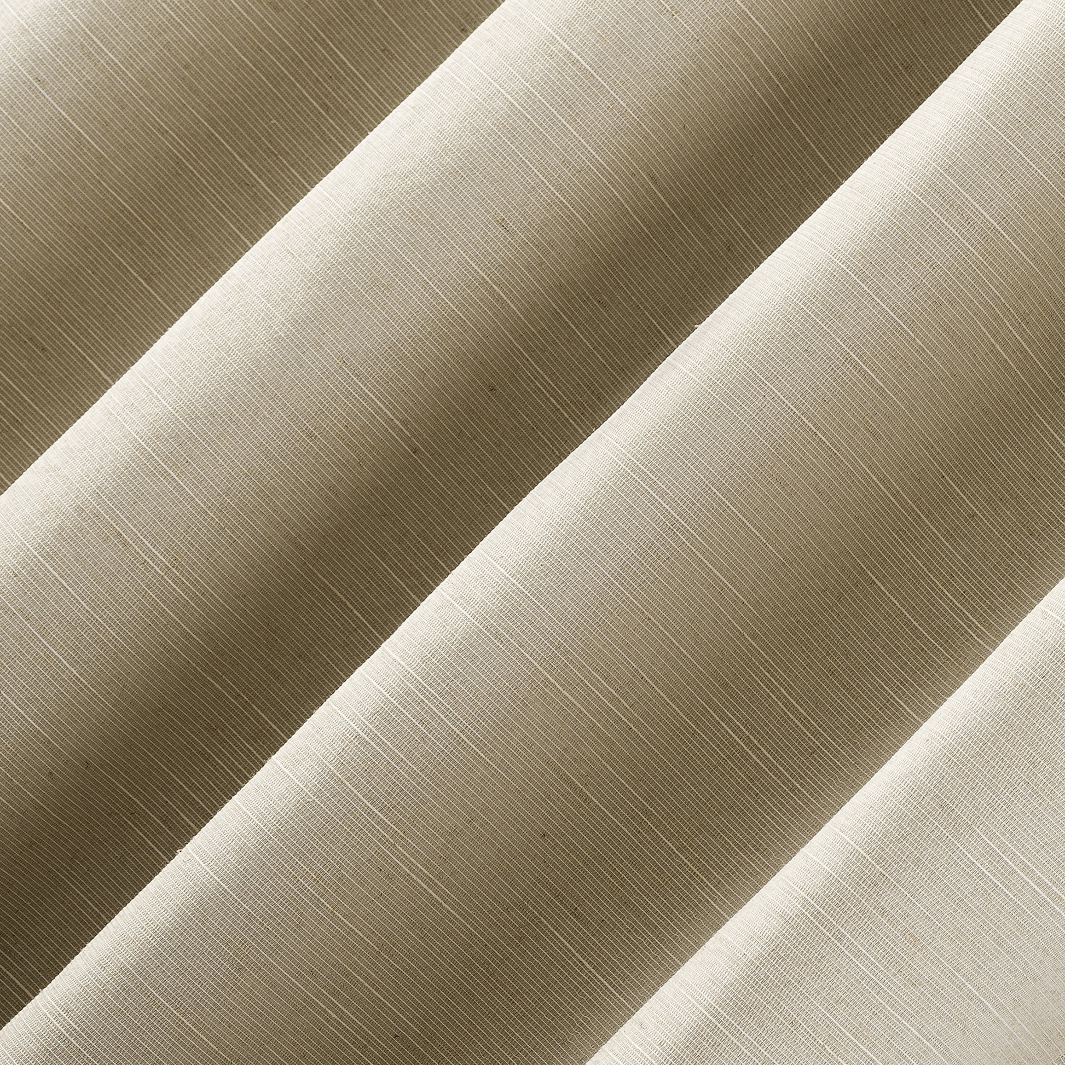 Archaeo Textured Linen Blend Total Blackout Grommet Top Curtain, 50"W X 84"L, Stone