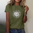 thumbnail image 2 of Blusas de Manga Corta para las Mujeres Divertida Impresión Cuello Redondo Camiseta Vintage, Blusas de Primavera para las Mujeres, 2 of 5