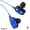 Blue, variant on WENXUAN 35mm In-ear Wired Headphones Quad-core Dual Dynamic Bass Stereo Music Earbuds Mic Sports Canceling With Noise Earphone (black)