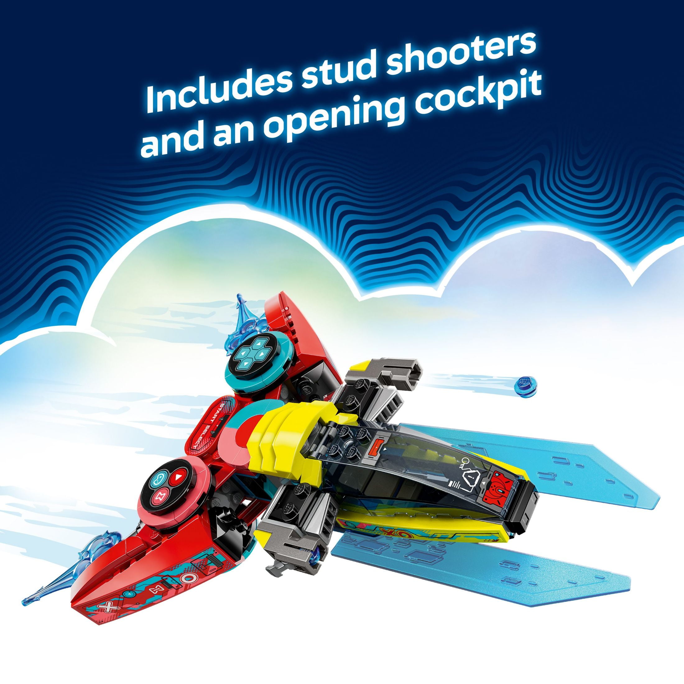 LEGO DREAMZzz Cooper's Gaming Controller Jet Toy - Building Toy Set for Kids, Boys and Girls, Ages 7+ - with 2 Build Options and 1 Minifigure - Gift Idea for Birthdays - 71489
