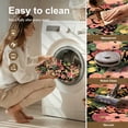 thumbnail image 3 of 2'x8' Floral Runner Rug,Non Slip Washable Boho Hallway Runner Rug with Rubber Backing,Soft Faux Wool Kitchen Runner,Low-Pile Carpet for Bedroom, Entrance, 3 of 7