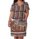 thumbnail image 3 of Dulce dulce barra de Chocolate vestido suelto con bolsillo vestidos de novia para mujer, 3 of 7