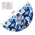 thumbnail image 3 of Sikiie Evil Eye 30-48 inches {designName} Print Christmas Tree Skirt Snowman Xmas Tree Skirt with Edge Christmas Decorations for Holiday Party30", 3 of 7