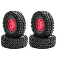 thumbnail image 1 of Car Tires with Wheel Rims Replacement for 110 -4 Axial SCX10 90046 90047 CC10Car, 1 of 6