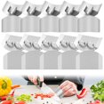thumbnail image 2 of Dsseng 20 Pcs Protège-Doigts en Acier Inoxydable Protège-Doigts Éviter de Blesser Ajustable Outil de Protection de Coupe de Cuisine Sécuritaire Double et Simple Coupe de Doigt Tranche Protecteur pour Couper Hacher, 2 of 6