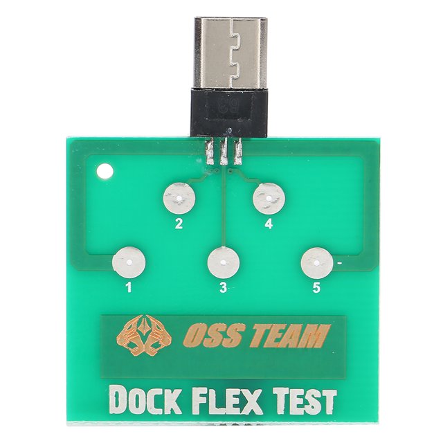 Prueba de base de carga de placa de prueba micro de 2 piezas para desmontaje de teléfono móvil Android Batería de enchufe trasero de detección gratuita (versión de prueba de interfaz micro)