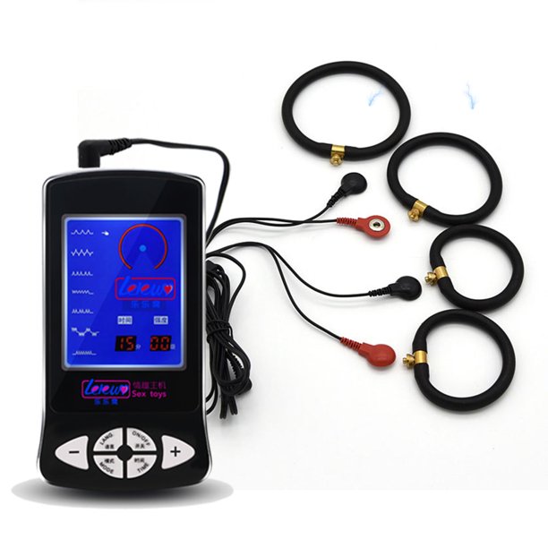 Electro Stimulator Black Massage Device Estim Power Box with Big Stim