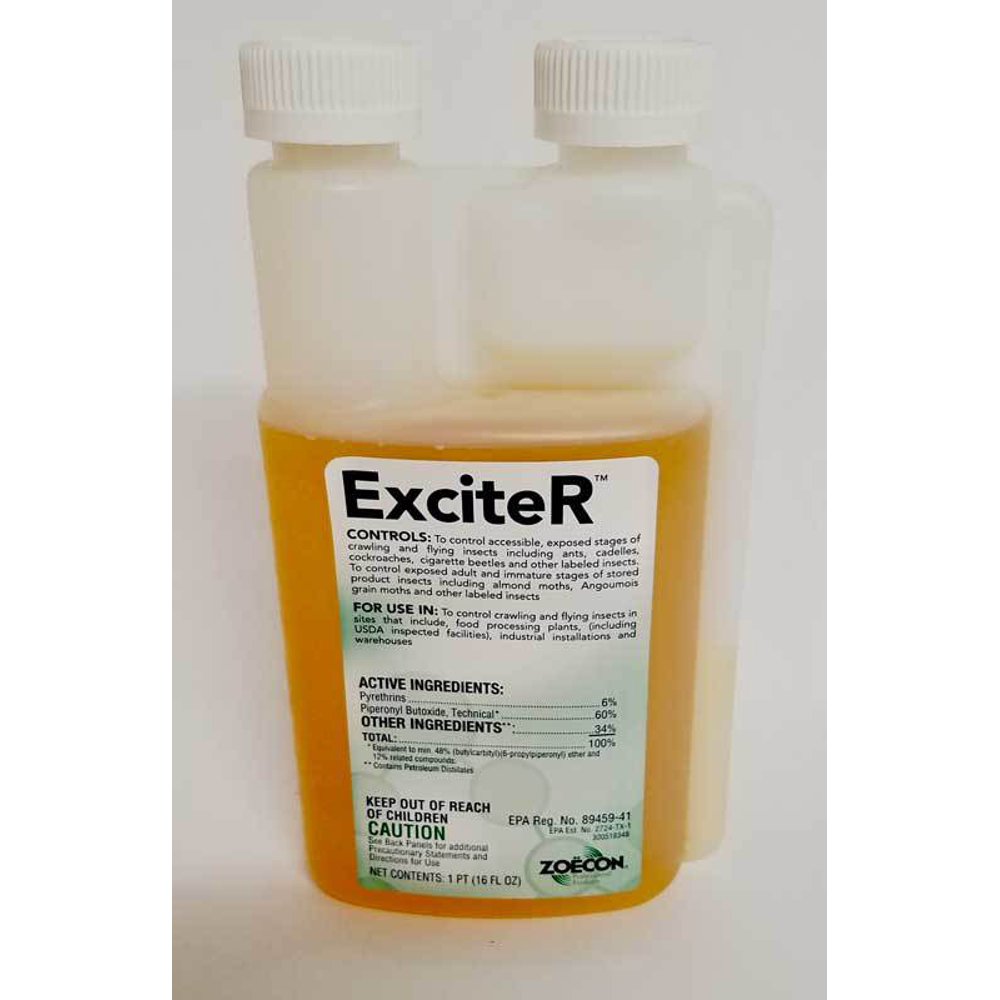 ExciteR 6 Pyrethrin Pest Control Insecticide, 16oz Mosquitoes Flies Fleas Tick