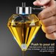 thumbnail image 3 of Transparente del hogar Convento de la salsa de aceite Tipo de prensa a prueba de fugas 200ml Dispensador Jar Jar jarras Contenedor Accesorio de cocina Inevent HA010957-00B, 3 of 7