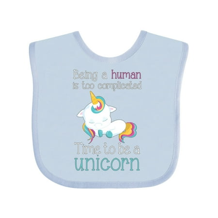 

Inktastic Time to be a unicorn Gift Baby Girl Bib