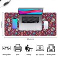 thumbnail image 5 of Long Mouse Pads for Desk,Purple Colorful Skull Flower Pattern Desk Mats on Top Of Desks, Desk Mouse Pad Extra Large with 3mm Non-Slip Base and Stitched Edge for Gaming,Office,Work,Home 35.4"x15.7", 5 of 6