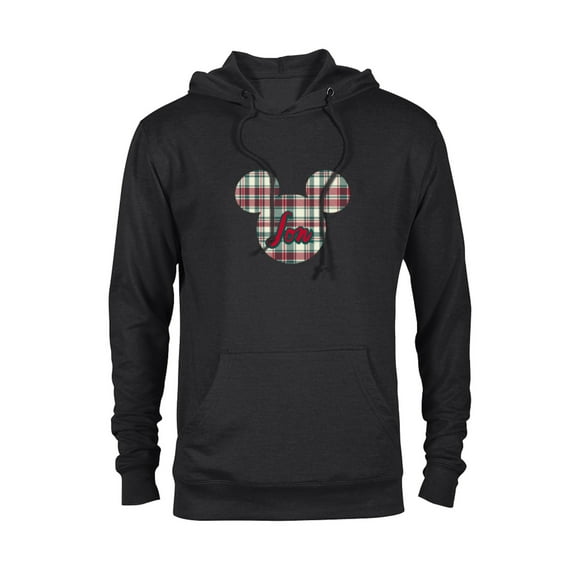 Disney Mickey Mouse Christmas Holiday Plaid for Son - Pullover Hoodie for Adults - Customized-Black