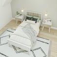 thumbnail image 6 of Max & Lily Scandinavian Twin Bed Frame, Solid Wood Platform Bed with Headboard, 6 of 9