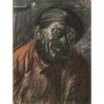 thumbnail image 3 of Jean-Julien Lemordant 15x18 Black Modern Framed Museum Art Print Titled - Head of a Fisherman (1910-20), 3 of 5