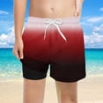 thumbnail image 2 of Teen Athletic Shorts Boys Elastic Waist Drawstring Mesh Running Shorts Compression Liner Baseball Soccer Shorts Summer Shorts 13-14 Years Boy Shorts, 2 of 4