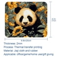 thumbnail image 5 of Panda Gaming Mouse Pad, Desk Mat, Square 8.3x9.8 Inch Non-Slip Rubber Bottom Printed for Office and Gaming, 5 of 6