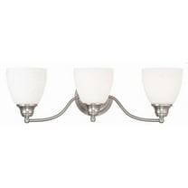 3 Light Bathroom Light in Traditional Style 23 inches Wide By 7 inches High-Brushed Nickel Finish Bailey Street Home 218-Bel-1764346