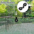 thumbnail image 2 of 40 Pcs Sunshade Cloth Plastic Clip Net Round Sunshade Net Clip Outdoor Multi-purpose Black Clip compatible Fixing, 2 of 3