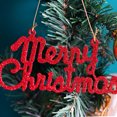 thumbnail image 3 of Merry Christmas Decorations Glitter Iron Deer Santa Claus Snowman Elk Pattern Ornaments Xmas Tree Pendant Kids DIY Hanging Gift, 3 of 5