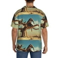 thumbnail image 5 of Disketp Men's Hawaiian Elephant on dry tree Print Shirts Button Down Holiday Beach Shirts-XX-Large, 5 of 7