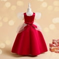 thumbnail image 6 of FAMTKT Toddler Girls Dresses Flower Princess Party Dresses Net Yarn Mesh Bow Ruffles Birthday Wedding Pageant Tulle Dresses, 6 of 9
