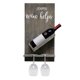thumbnail image 1 of Estante de pared de madera Elegant Designs HG1016-RGY para botellas, 1 of 7