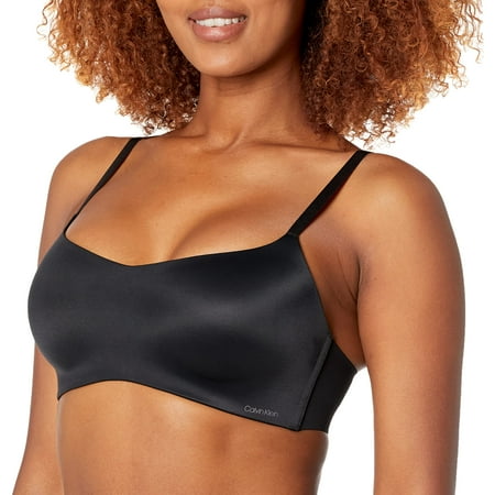 Calvin Klein Women's Liquid Touch Lightly Lined Scoop Neck Bra, Black, 38C | Walmart Canada