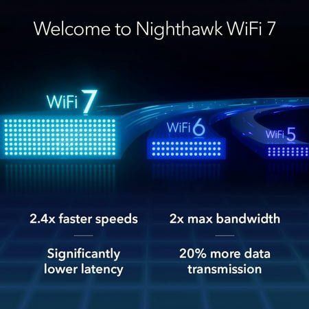 NETGEAR - Nighthawk BE9300 Tri-Band Wi-Fi 7 Router - Black