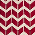 thumbnail image 5 of SAFAVIEH Chatham Easton Zigzag Stripes Wool Area Rug, Red/Ivory, 5' x 8', 5 of 5