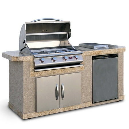CalFlame 84'' BBQ Island 4 Burner Gas Grill