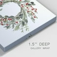 thumbnail image 3 of Holly Farmhouse Wreath II- Gallery Wrapped Canvas, 3 of 9
