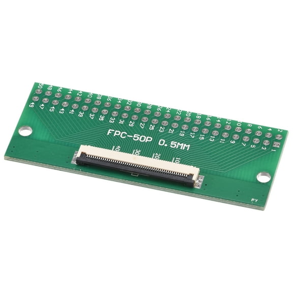 Uxcell FPC Converter Board 50P 0.5mm on Socket Side, Back 1.0mm, to DIP 2.54mm
