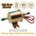 CarBole 12V Universal Inline Electric Fuel Pump HEP02A, Low Pressure