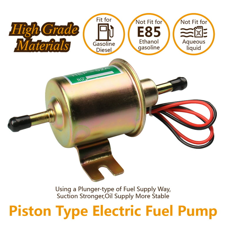 1pc Car Low Pressure Gasoline Electric Fuel Pump HEP-02A 12V Car Motorcycle  Diesel Pump Fuel