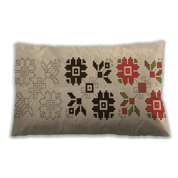 Ahgly Company Indoor Rectangular Contemporary Lumbar Throw Pillow, 13 inch by 19 inch