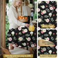 thumbnail image 5 of Pioneer Flower Floral Print Pattern Round Tablecloth 60 X 60 Inch, Wrinkle Resistant Wipeable Table Cloth for Kitchen Dining Picnic Patio Party, 5 of 6