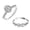 Size 5, variant on 925 Sterling Silver CZ Rings for Women Rhodium-Plated Oval Zirconia Classic Engagement Ring Zirconia Wedding Band for Women Promise Rings for her (Size - 8)