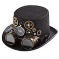 thumbnail image 2 of Costume de Chapeau Haut de Forme Steampunk Style Rétro pour Décoration de Cosplay Femmes Fête Mariage, 2 of 8