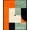 Orange Sage Green, Pattern 4, variant on ODIKA Vinyl Record Minimalist Turntable Motif Retro Soundwave Border for Bedroom, Nursery, RV, Pet Friendly & Kids Safe Bedside