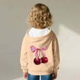 thumbnail image 4 of Ugoldhm Girls Hoodies Pullover Sweatshirts Fruit Bow Printed Shirts Fall Fashion Outerwear 3-13 Years, 4 of 5