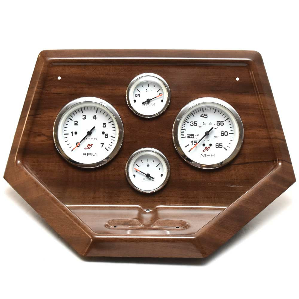 Lund Boat Dash Panel 2313983 Tyee w/ Mercury Gauges Woodgrain