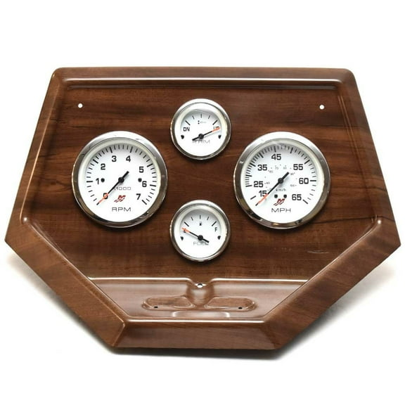 Lund Boat Dash Panel 2313983 | Tyee w/ Mercury Gauges Woodgrain