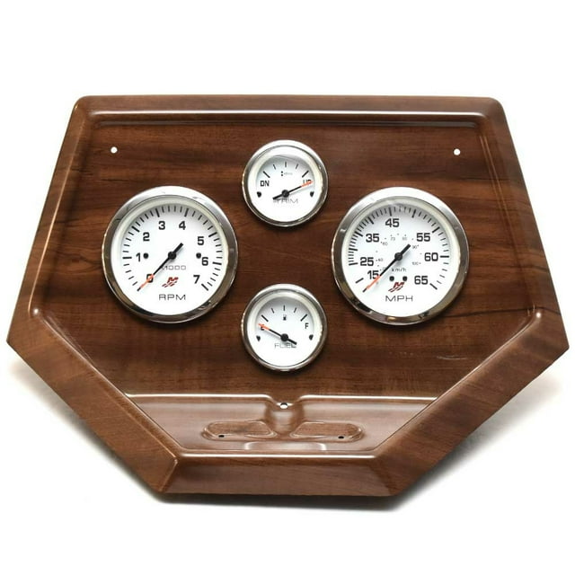 Lund Boat Dash Panel 2313983 Tyee w/ Mercury Gauges Woodgrain
