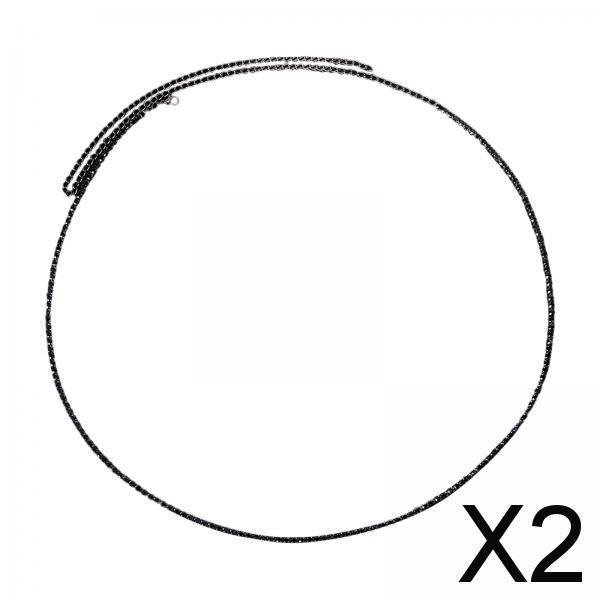 2x Cadena de Cintura Bikini Cadena de Cuerpo Diamantes de Imitación Simple Minimalista Moda Cintura Joyería Accesorios Cadena de Vientre para Camisas 2 piezas