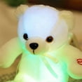 thumbnail image 3 of xingqing 11.8 Inch Creative Light Up LED Inductive Teddy Bear Stuffed Animals Plush Toy Colorful Glowing Teddy Bear White 30cm, 3 of 7